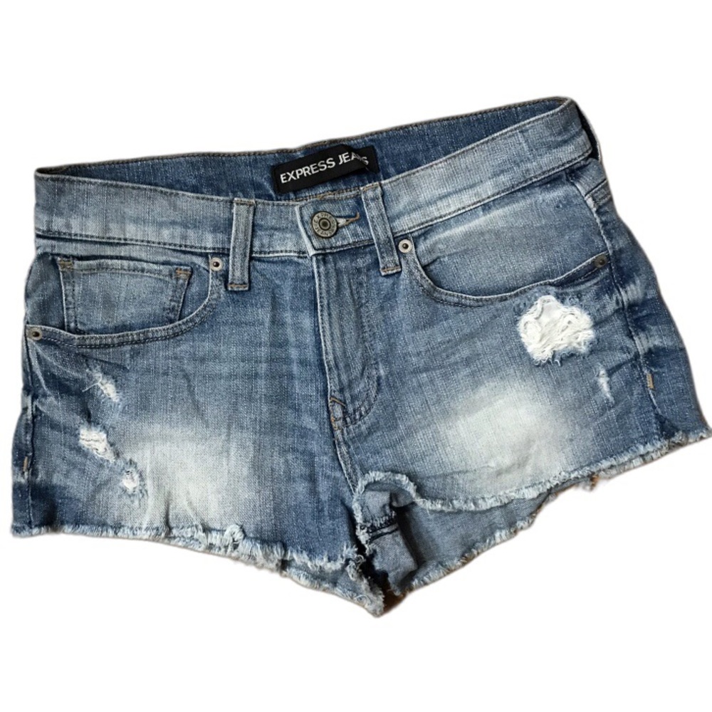 Express Cutoff Distressed Jean Shorts